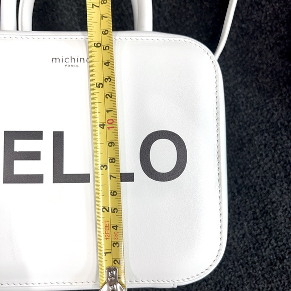 NWOT Michino Paris Pigalle Designer bag HELLO graphic - Picture 7 of 16